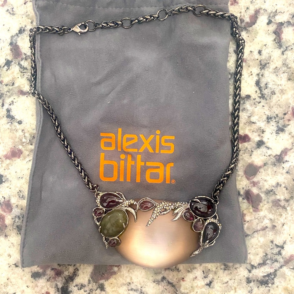 Never worn! Alexis Bittar multi stone collar necklace.